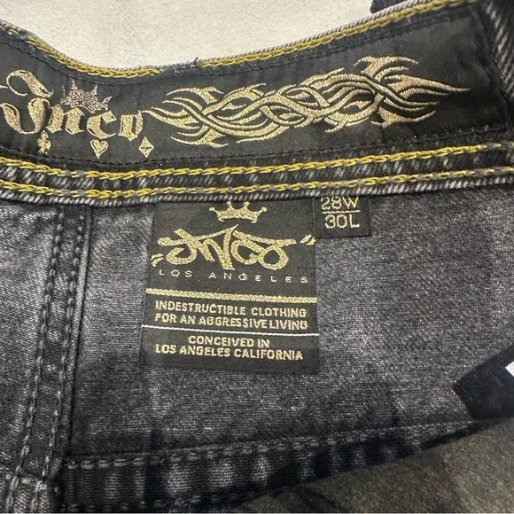JNCO | Gambler Jeans Black Vintage Wide-leg Baggy | 23” Opening | 28 x 30 New - Picture 14 of 16